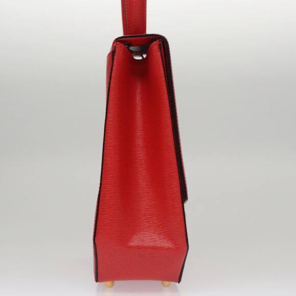 CELINE Hand Bag Leather Red Gold - Picture 4 of 13